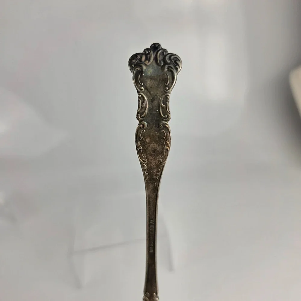 Antique WM Rogers & Son AA Silverplate Berry Spoon & Cold Meat Fork Set